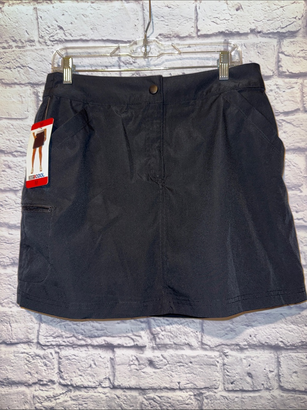 32 Cool Women’s Black Active Skort with Pocket -